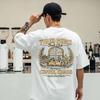 Tired Moms Book Club T-Shirt Vintage Running On Coffee Chaos Back Print Graphic Tee Casual Tops for Readers Fashion Short-sleev