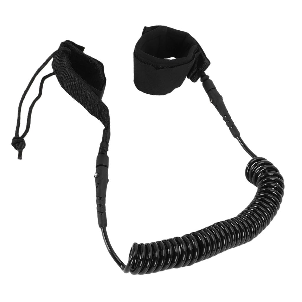 Ankle Surfboard Leash TPU Nylon 9.8FT Coiled Stand Up Paddle Board Leash Leg Rope for Shortboard Longboard
