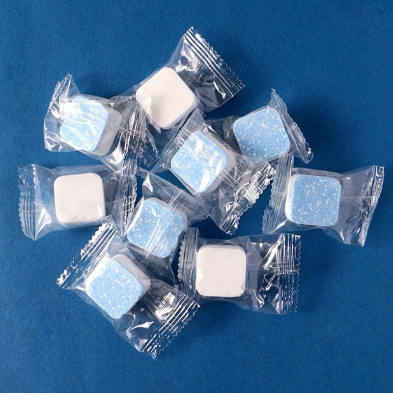 20/50/100 ADET Temiz Çamaşır Makinesi Temizleme Güvenli Deodorant Deterjan Ev Aletleri Çamaşır Kovası Efervesan Tabletler Ev Temizleyicisi İçin