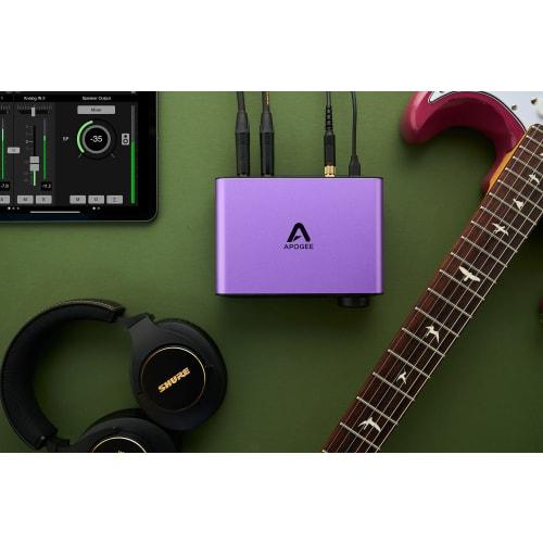 Apogee BOOM USB Audio Interface, 2-in, 3-out (Headphone 0 Ohm Output), Compatible with Mac & Windows, 24-bit/192kHz with Hardware DSP, USB Type-C, Ide