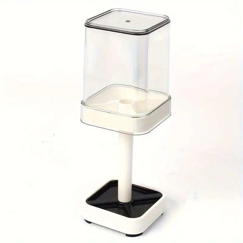 Компактный держатель для зубных щеток, 1 шт., компактный органайзер для хранения с чашкой для полоскания белый