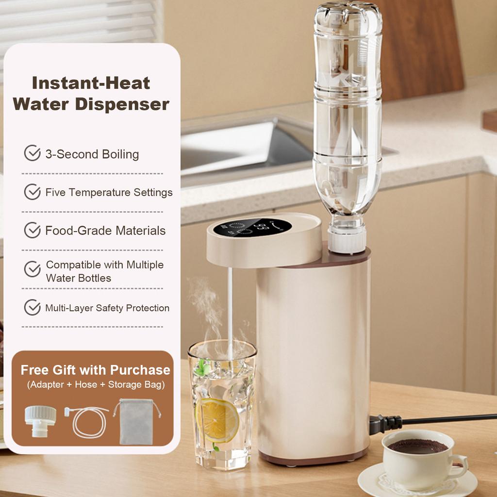 2000W 3-Second Rapid Heating Machine Multi-Temperature Settings Portable Hot Water Dispenser 5 Temperatures For Home Office Use