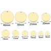 10-20pcs/lot Stainless Steel Blank Charms 6-40mm Round Engraved Pendant Tags for Jewelry Making DIY Necklace Bracelet Dog Tag
