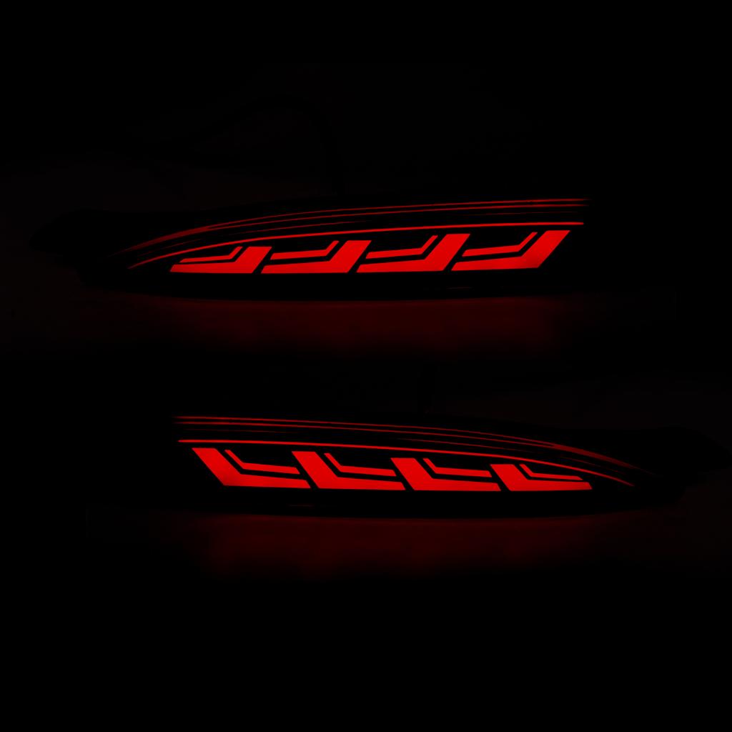 For Mazda CX5 CX-5   LED Rear Bumper Reflector Lights Auto Brake Warning Dynamic Turn Signal Lamps Car Accessories 12V