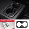 Car Back Water Cup Panel Cover Trim Decoration Sticker for Kia Sportage NQ5 2022 2023 2024 Imitation Carbon Fiber Accessories