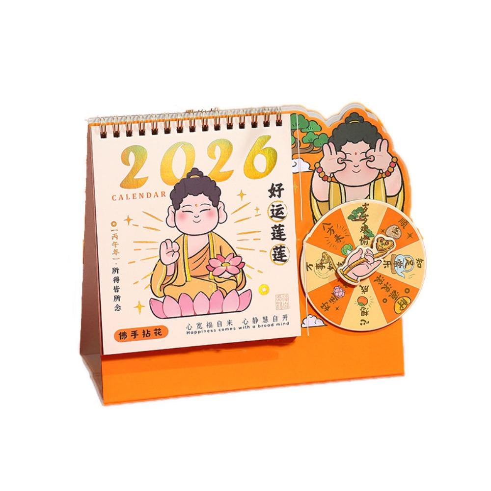 

Traditional Table Calendar Cartoon Flip Calendar Creative Chinese Style Calendar Student Style B