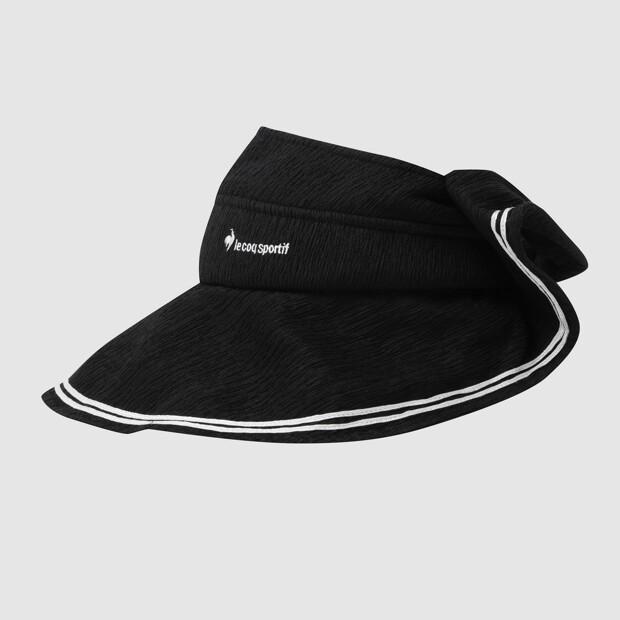 LECOQ Women'S Ribbon Wide Visor - Black Qr222Wcp62