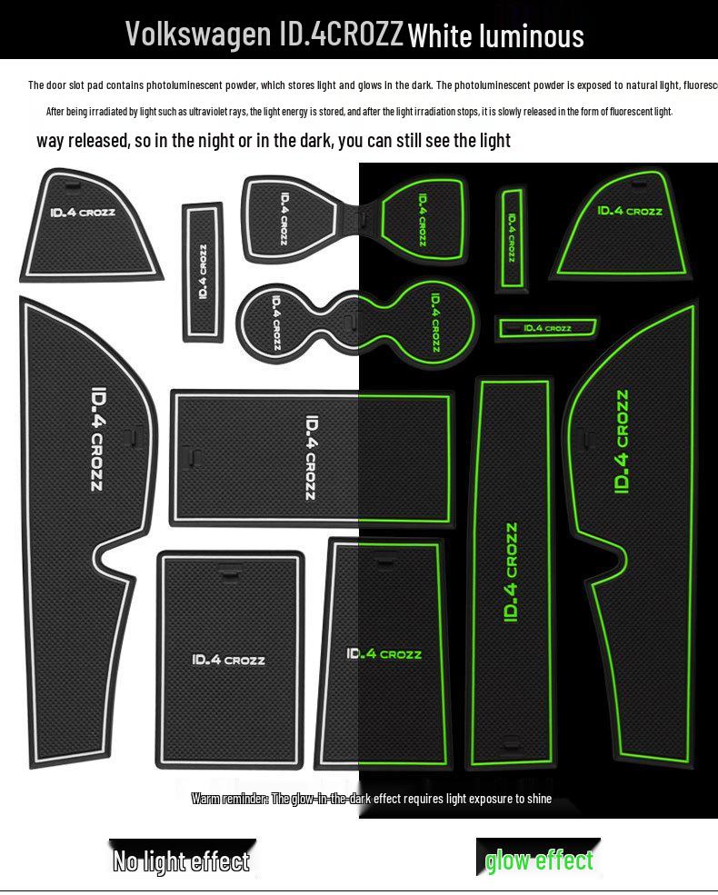 Volkswagen ID.4CROZZ Podkładka do schowka w drzwiach i uchwytu na kubek do przechowywania i dekoracji