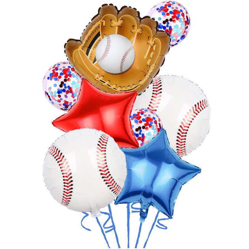 Baseball Theme Party Disposable Tableware Paper Plates Cup Banner Balloons Birthday Club Celebrations Baby Shower Decor Supplies