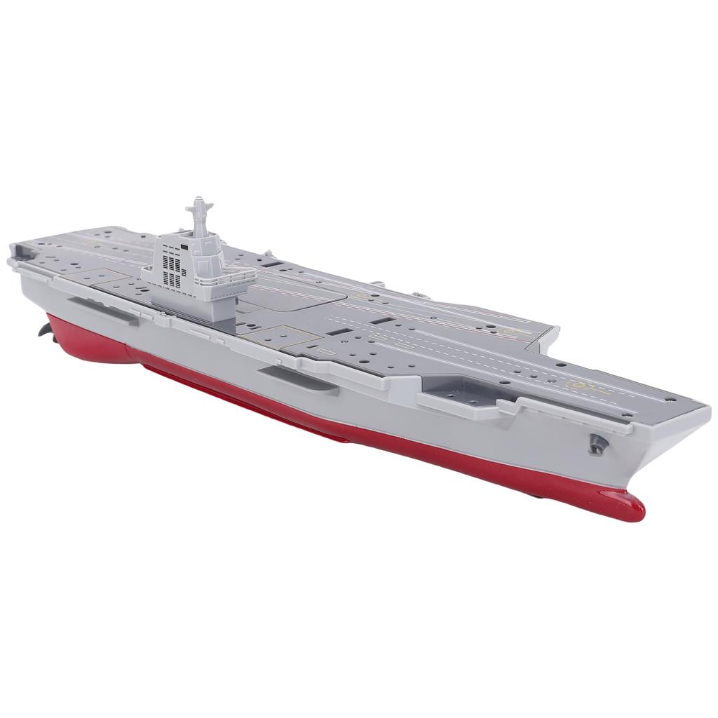 Remote Control Aircraft Carrier, 2.4G RC Warship Boat for Adults and Kids, DIY Battleship with Auto Power Off and Low