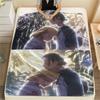 1PC Summer time Rendering Print Flannel Blanket, High quality All Seasons, Home Decor, Warmth and Comfort, Perfect for Christmas Gifts