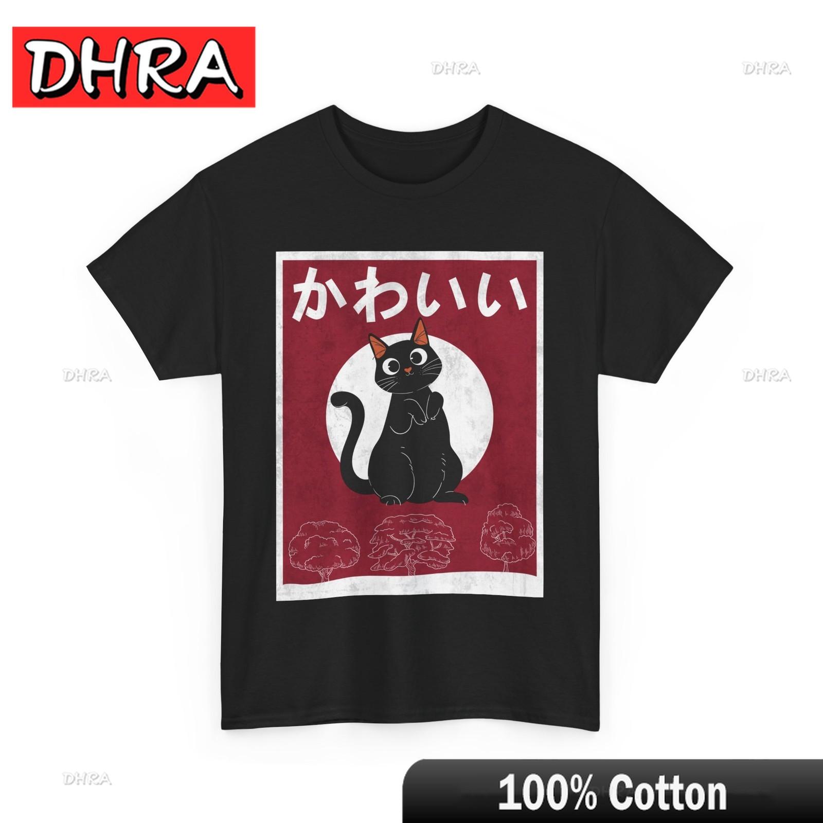 

Kawaii Cat Japanese Art Shirt Cats Lovers Anime Cat Women Men Vintage T-Shirt Cute Urban Tshirts Casual Unique Urban Soft Tee 4XL