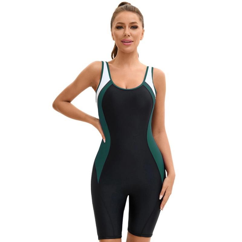 New Patchwork Sport Swimwear Women Plus Size One Piece Swimsuit Female Professional Sport Swimming Suit For Women Bathing Suit