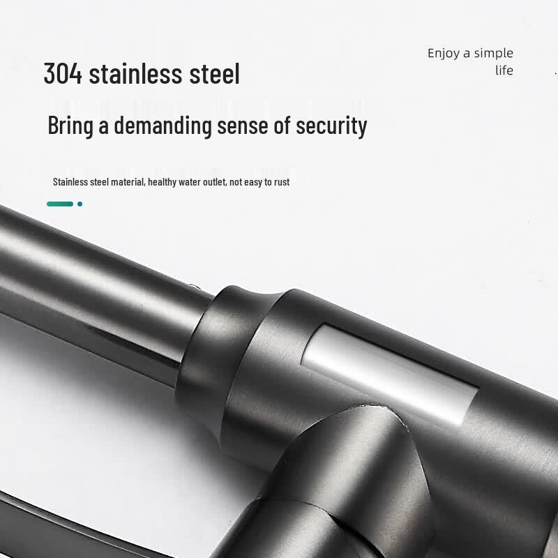 OEING Wall-Mounted Stainless Steel Kitchen Faucet