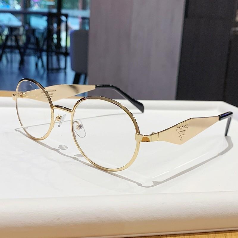 Summer Metal Round Sunglasses With Uv400 Protection For Fashion And Outdoors