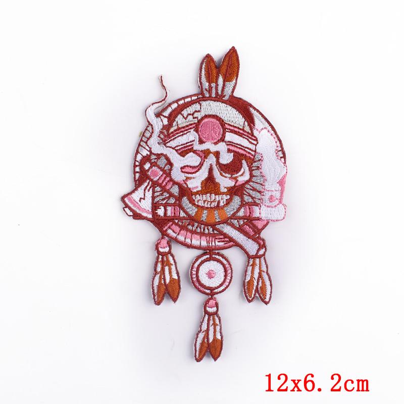 

10 шт./набор панк-патчи для одежды, пришивные вышитые патчи для одежды, аппликации для DIY футболки, значки, патч с цветком и полоской