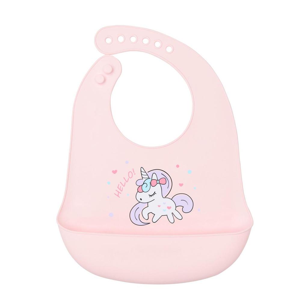 Babador de silicone à prova d'água para bebês - Babador de arroz descartável grande
