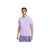 Nike יתרון מגרש Dri-Fit נוח רב-תכליתי פשוט אופנתי חולצת פולו שרוול קצר גברים טופים סגול רך FZ6908-515