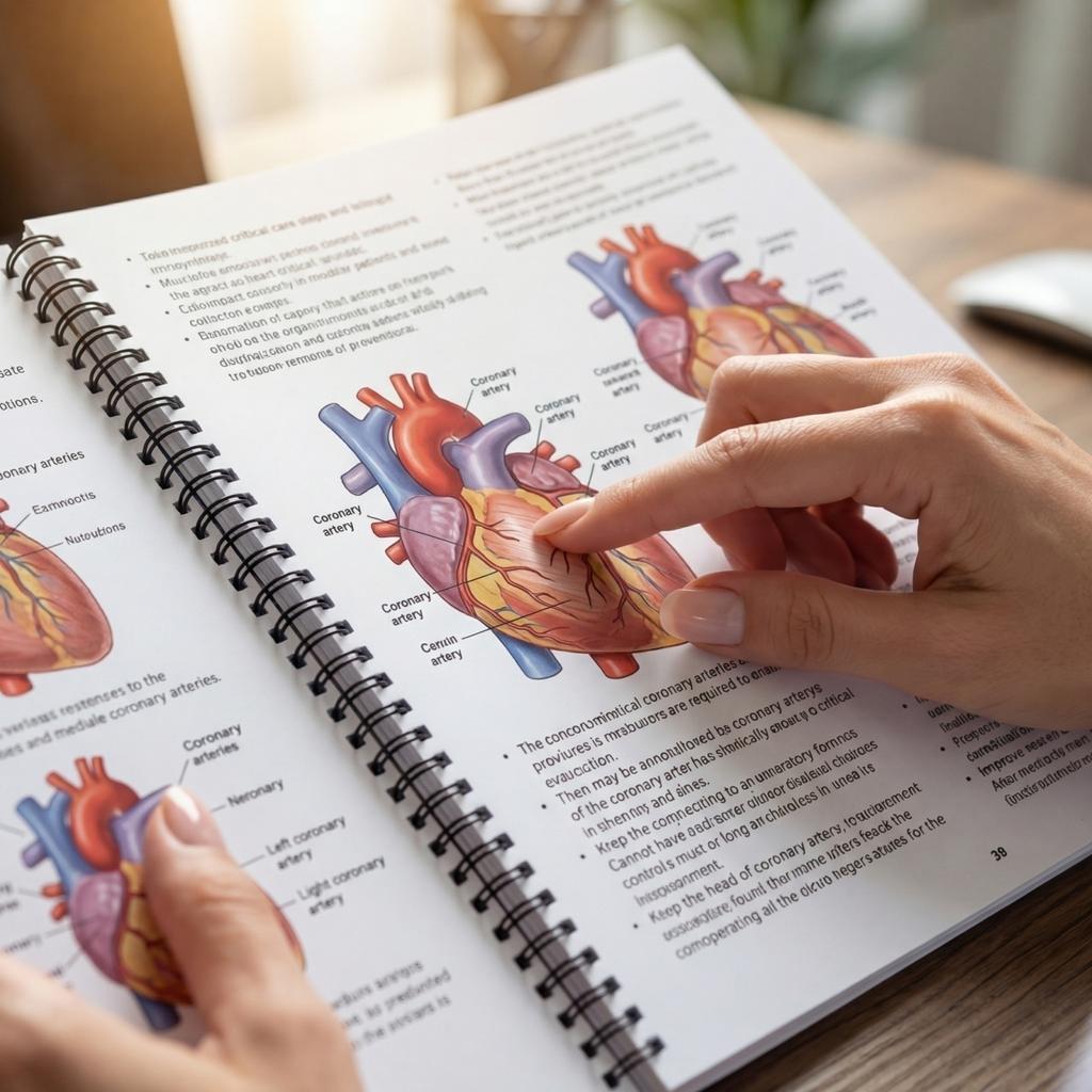 Guida Visiva alla Terapia Intensiva Cardiaca Rilegatura a Spirale Libro di Riferimento Medico per Professionisti Sanitari e Studenti in Cardiologia e Terapia Intensiva
