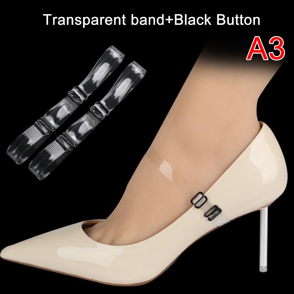 2 st/parti Elastiska Plastskosnören Högklackad Rem Damskor Sneakers Snören