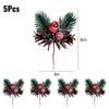 Artificial Pinecone Berry Pine Needle Branch Christmas Simulation Plant DIY Garland Gift Decoration Christmas Party Decoration