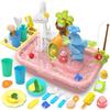 Kids Electric Kitchen Sink Toys With Running Water Pretend Play Dishwasher  Fishing Toys Educational Role Play Gift For Girls