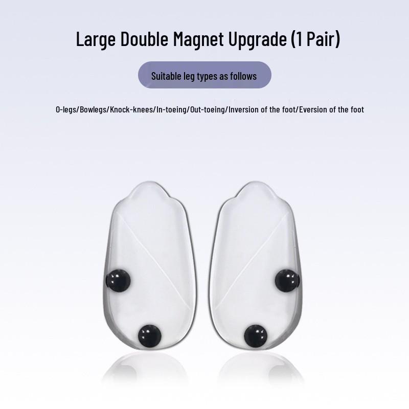 XO Leg Transparent Silicone Magnetic Correction Half Insole - Anti-Slip Shock Absorption Heel Pad.