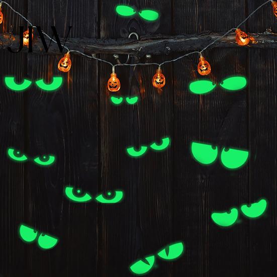 Horror Theme Party Decorations Halloween Glow In The Dark Wall Stickers, Luminous Ghost Hand And Bat Fluorescent Window Clings Decals, Removable