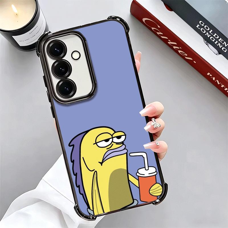 Funny Cartoon Ugly Fish Soft Phone Case For Samsung A17 A27 A07 A37 A57 A16 A56 A15 A55 A14 A54 A13 A53 A26 A36 A25 A35 A24 A34