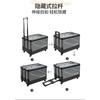 Outdoor camping storage box, car folding trolley box, camping picnic organizer box, grocery cart, small cart, shopping cart