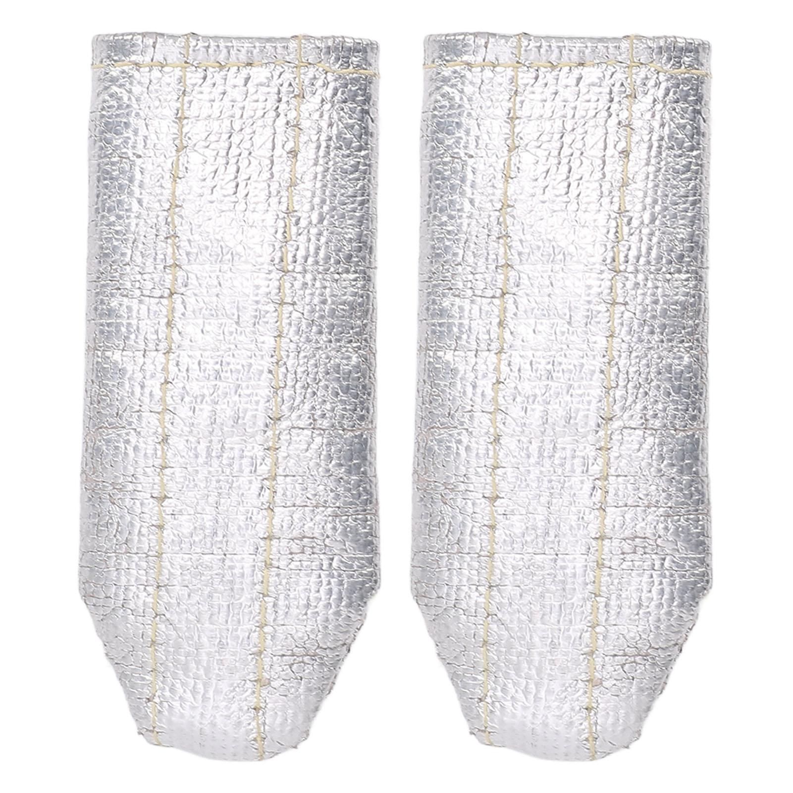 

2 шт. TIG Сварочный напальчник термозащитный карманного размера алюминиевая фольга унисекс изоляция сварочной перчатки