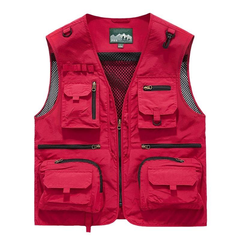 Men's Quick-Dry Multi-Pocket Outdoor Photography Vest