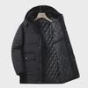 Cappotto Invernale da Uomo in Velluto Spesso - Giacca Calda Imbottita in Cotone per Uomini di Mezza Età e Anziani