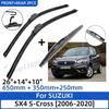 3PCS for SUZUKI SX4 S-Cross 2006-2020 26"+14"+10" Front Rear Wiper Blades Windshield Windscreen Window Cutter Accessories