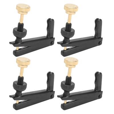 4Pcs Violin Fine Tuners 34?44 Cello Parts String Tool Replacement Instrument AccessoriesBlack