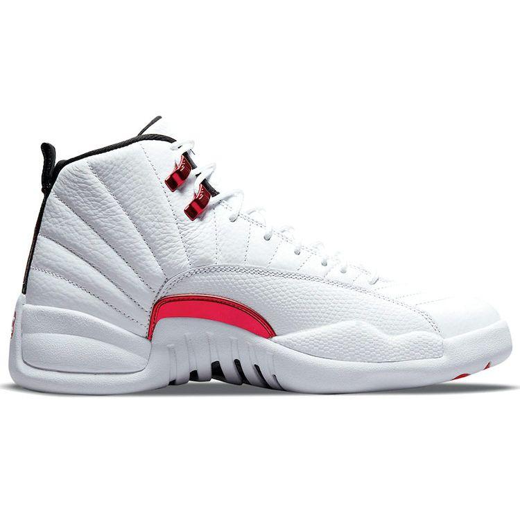 Air Jordan 12 Retro Twist Men Sneakers White University-Red Black CT8013-106