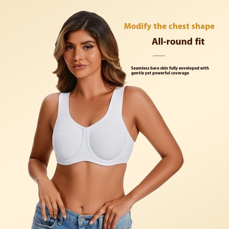 Europeisk og amerikansk sports-BH med høy styrke for vakker rygg, plussstørrelse, løpe- og treningstopp, yogaklær