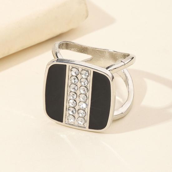 Commuting Scarf Pin Square Button, Vertical Rows of Rhinestone Design, Smooth Buckle Silk Elegant Clip for Shawls And Collars Oxidation Resistant