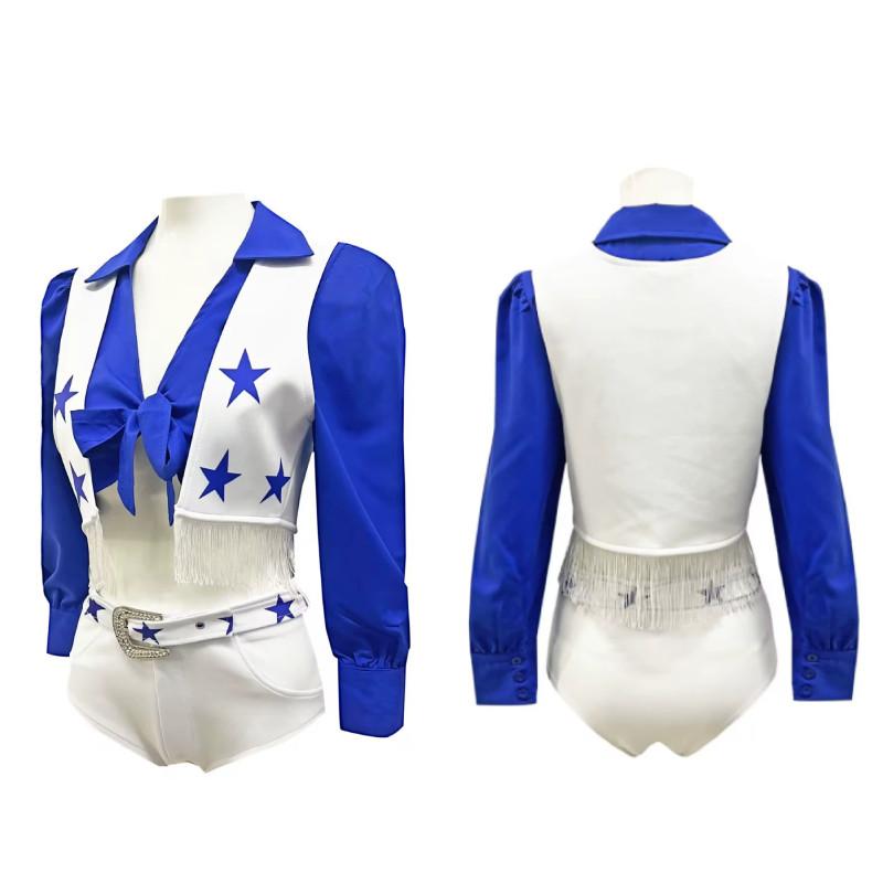 Football Cheerleader Match Girl Performance Costume Set For Performances Stage