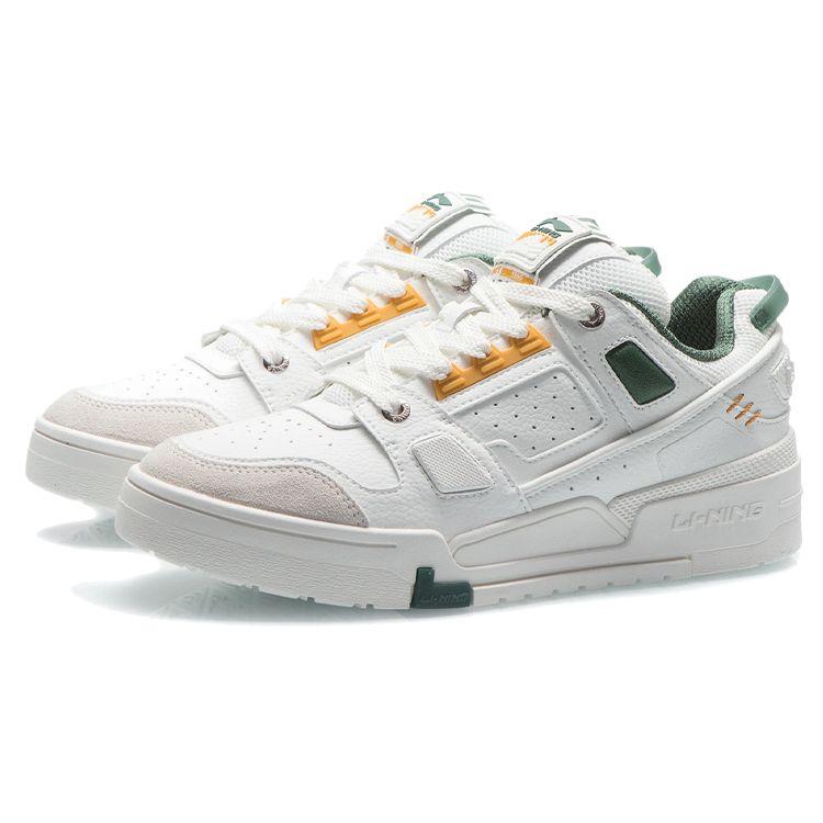 Li Ning Journey Durable Breathable Low-Top Skate Shoes Men Skate Shoes Off-White AGCR297-5