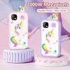 Kinderen Smart Phone Speelgoed Cartoon Eenhoorn HD Touchscreen Camera Schattige Mobiel Voor Meisjes Jongens Kinderen Puzzel Speelgoed Verjaardagscadeaus Geen Kaart