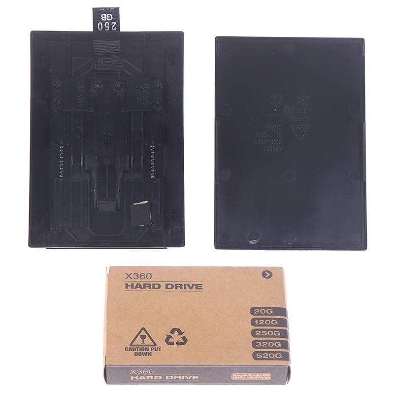 Pro Xbox 360 Slim Interní HDD Černý Kryt Pevného Disku HDD Modrý Průhledný Kryt