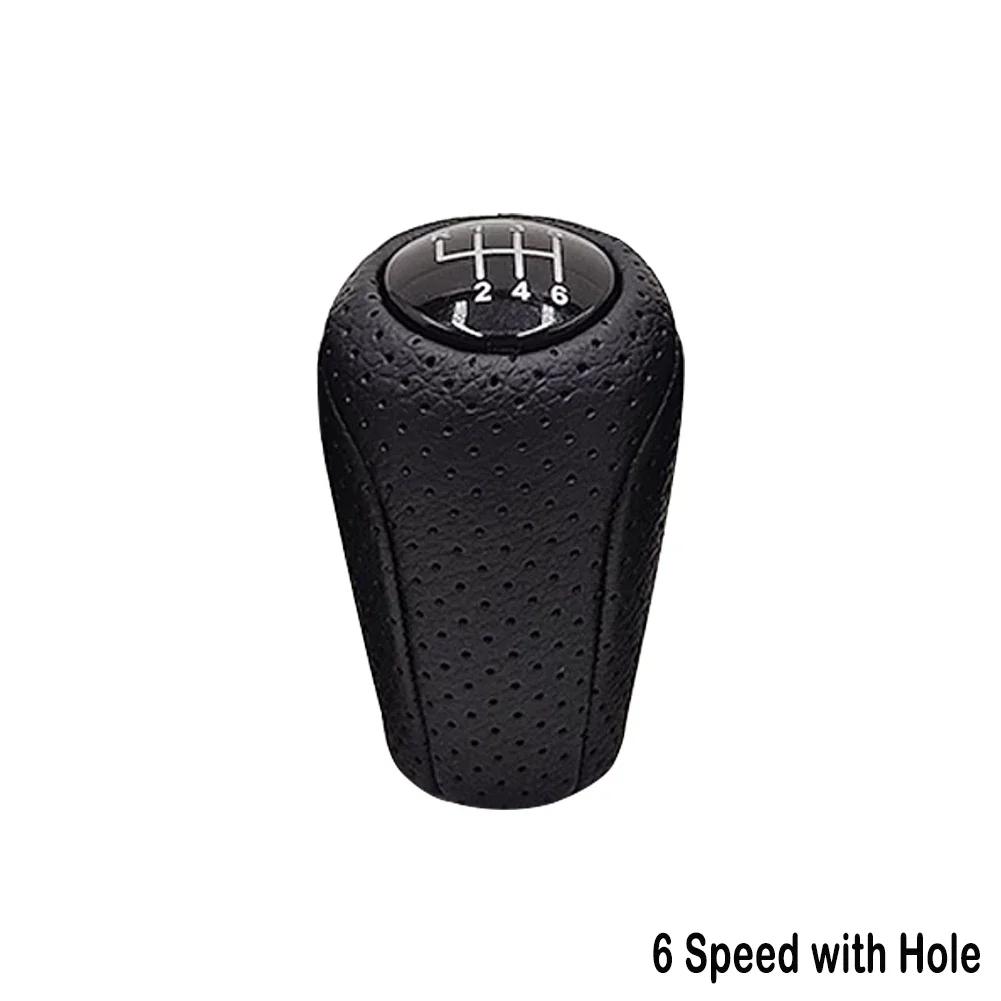 Leather 5/6-Speed Gear Shift Knob for MAZDA 3 BK BL 5 CR CW 6 II GH CX-7 ER MX-5 NC III 23 MT Leather Shifter Lever Arm Headball