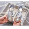 Summer Girls Closed-Toe Princess Sandals, Soft Sole Low Heel Performance Dress Shoes