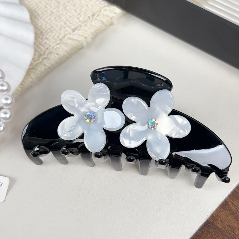 Headwear Butterfly Hair Claw Rhinestone Large Shark Clip Fashion Acetate Hair Crab Clip  Streetwear