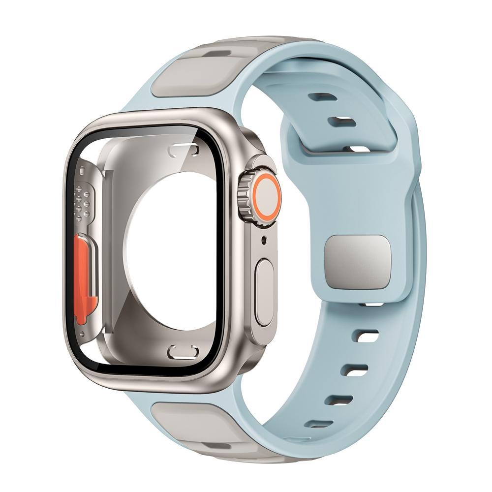 Silicone Band +Case for Apple Watch S11 46mm S10 SE3 44mm 45mm iWatch Series 10 9 8 7 6 5 4 Make Watch Upgrade Change To Ultra3/