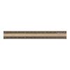 DESIGNPHIL Midori 15cm Aluminum Wood Ruler Brown 42280006 - Durable & Stylish