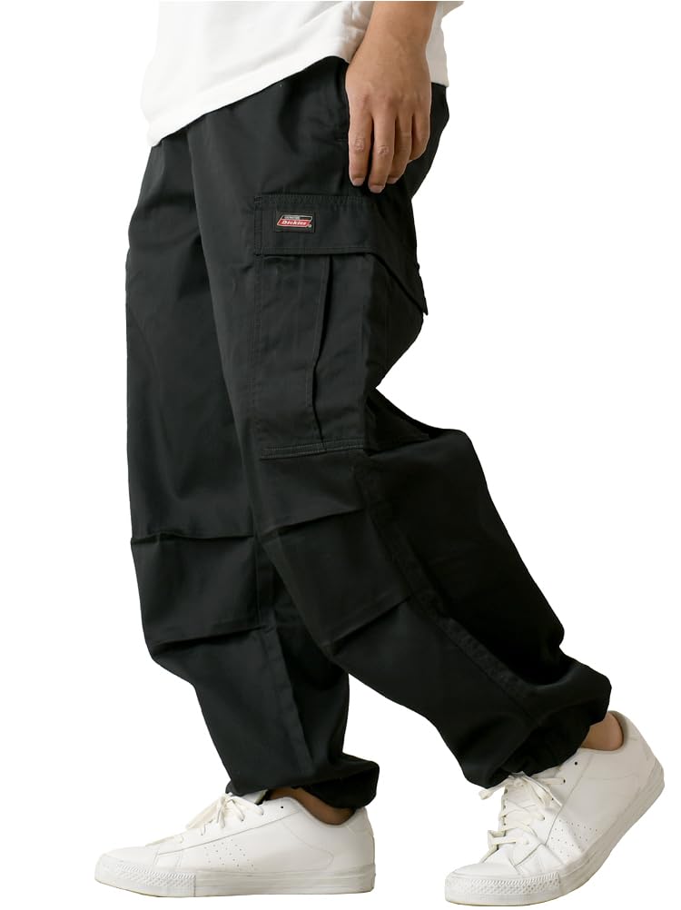 Оригинальные мужские широкие брюки-карго Dickies, Рабочие брюки, Военный стиль, RL4-1340, Размер L, A-Черный