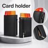 -Up Card Holder Bank Card Case - Compact Credit Card for Men and Women