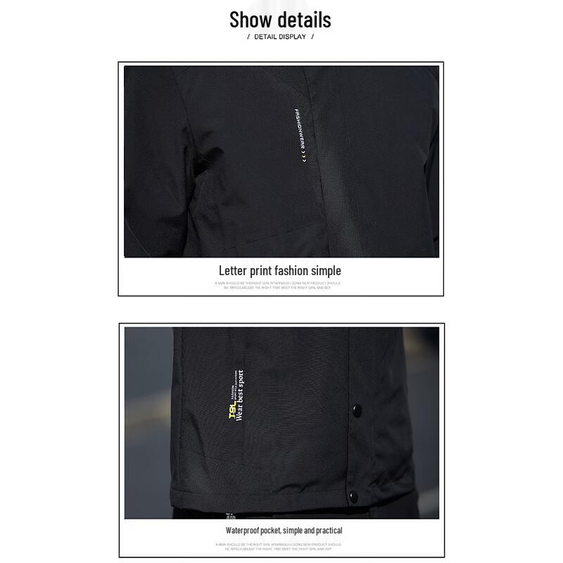 JEEP SPIRIT Men's Hooded Casual Outdoor Jacket